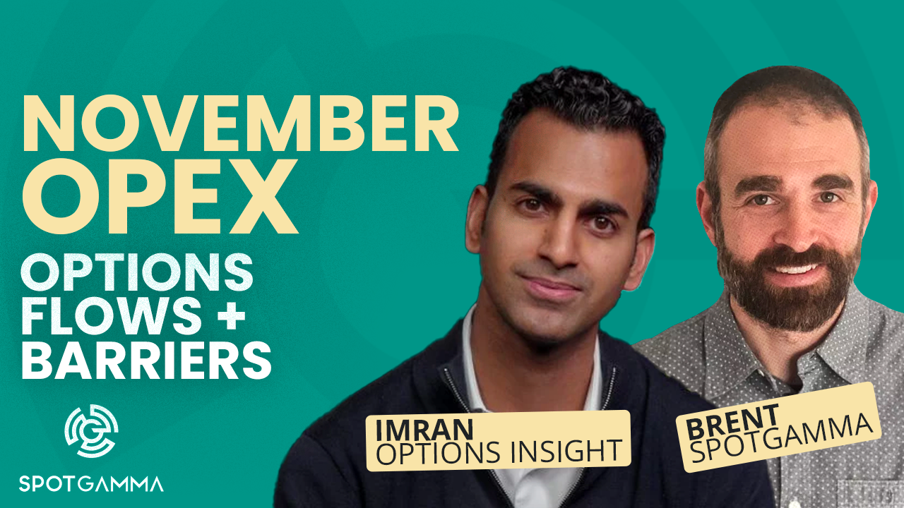 The Market Setup Into November OPEX Brent & Imran LIVE. SpotGamma™