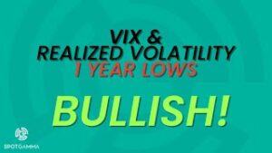 vix and realized vol one year low