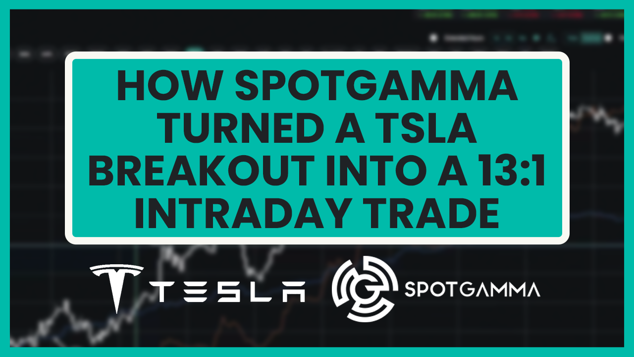 Tesla Breaks Higher: SpotGamma Flags the Reversal to Deliver a 13:1 Intraday Trade